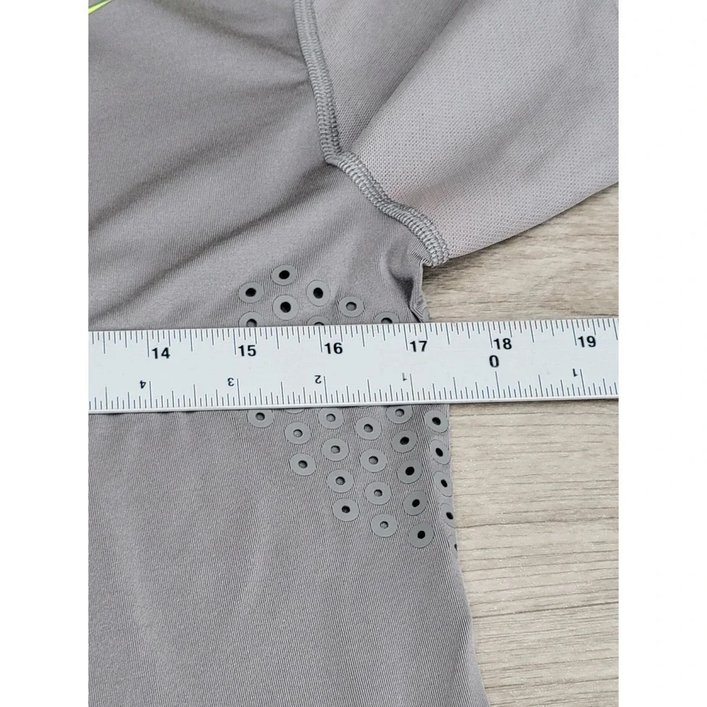Nike Pro Combat Dri-FIT Compression Set Crew Neck L Shorts M‎ Gray Neon Green
